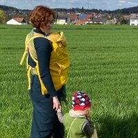 Softshell Babywearing Cover Allrounder mustard