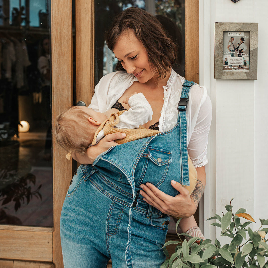 The mumsie night shift skirt deals baby wearing overalls